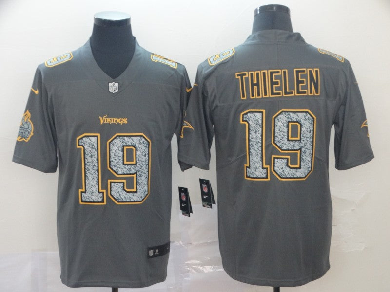 Men’s Minnesota Vikings Adam Thielen #19 Gray Jersey