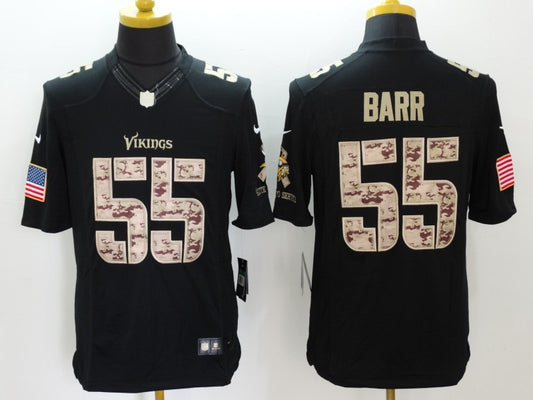 Men’s Minnesota Vikings Anthony Barr #55 Black Jersey