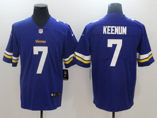 Men’s Minnesota Vikings Case Keenum #7 Purple Jersey