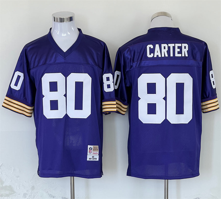 Men’s Minnesota Vikings Cris Carter Mitchell & Ness Purple Legacy Jersey