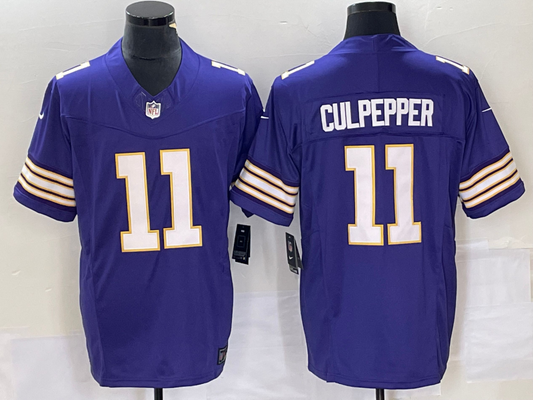 Men’s Minnesota Vikings Daunte Culpepper #11 Purple Classic Jersey