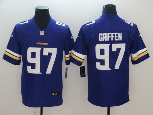 Men’s Minnesota Vikings Everson Griffin #97 Purple Jersey