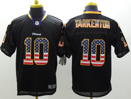 Men’s Minnesota Vikings Fran Tarkenton #10 Black Jersey