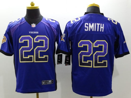 Men’s Minnesota Vikings Harrison Smith #22 Purple Jersey