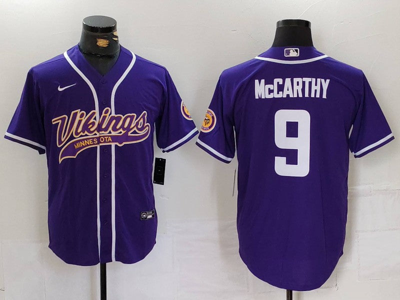 Men’s Minnesota Vikings J.J. McCarthy #9 Purple Jersey