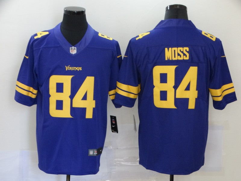 Men’s Minnesota Vikings Randy Moss #84 Purple Jersey