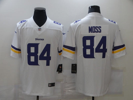 Men’s Minnesota Vikings Randy Moss #84 White Jersey