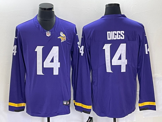 Men’s Minnesota Vikings Stefon Diggs #14 Purple Jersey