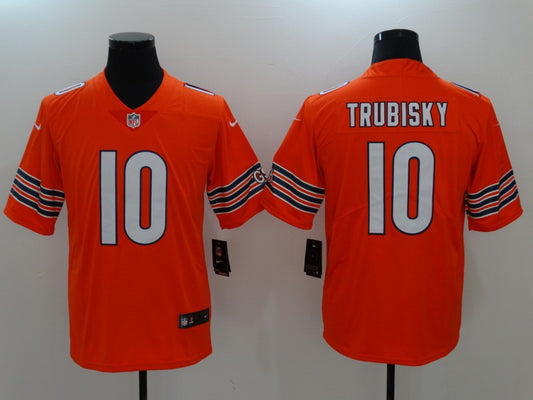 Men’s Mitch Trubisky #10 Chicago Bears Season Jersey Orange
