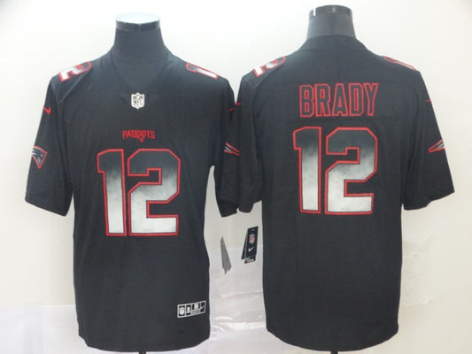Men’s New England Patriots Tom Brady #12 Black Jersey