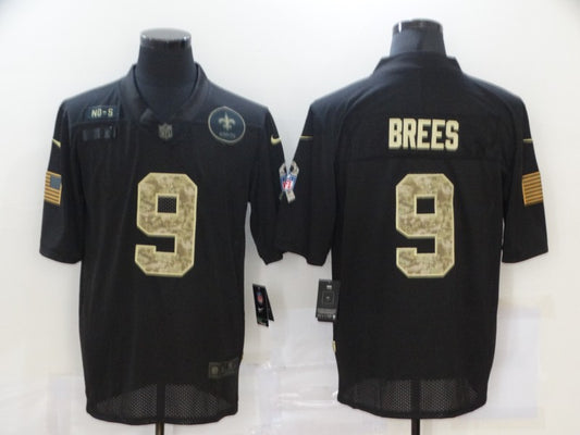 Men’s New Orleans Saints #9 Drew Brees Black Jersey