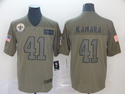 Men’s New Orleans Saints Alvin Kamara #41 Brown Jersey