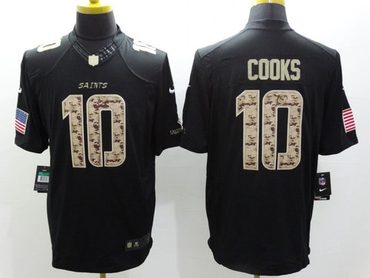 Men’s New Orleans Saints Brandin Cooks #10 Black Jersey