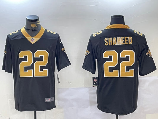 Men’s New Orleans Saints Rashid Shaheed #22 Black Jersey
