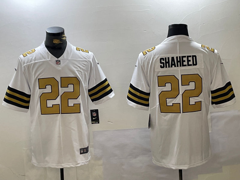 Men’s New Orleans Saints Rashid Shaheed #22 White Jersey