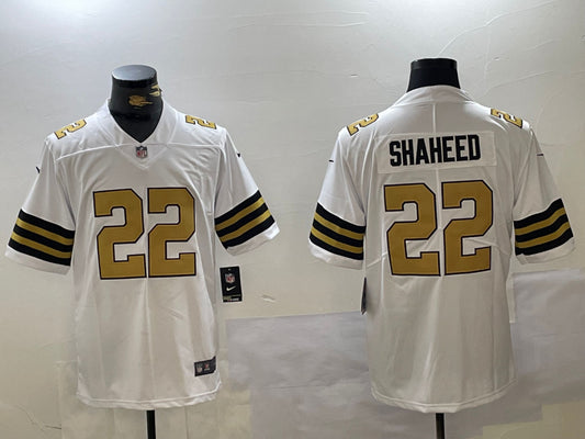 Men’s New Orleans Saints Rashid Shaheed #22 White Jersey