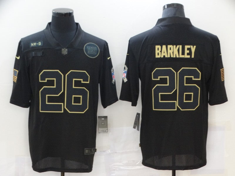 Men’s New York Giants #26 Saquon Barkley Black Jersey