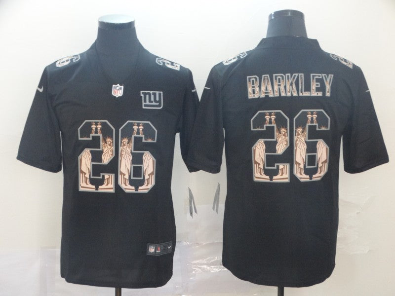 Men’s New York Giants #26 Saquon Barkley Black Jersey
