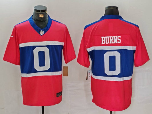 Men’s New York Giants Brian Burns #0 Century Red Alternate Jersey