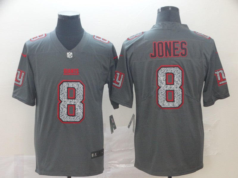 Men’s New York Giants Daniel Jones #8 Gray Jersey