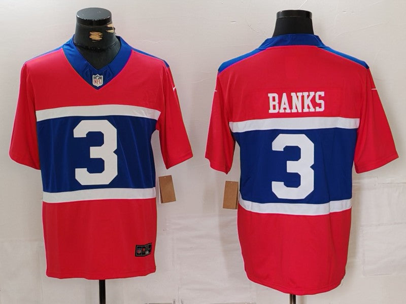 Men’s New York Giants Deonte Banks #3 Century Red Alternate Jersey
