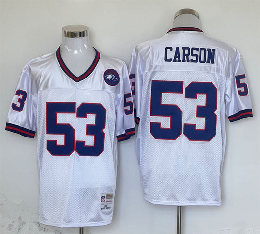 Men’s New York Giants Harry Carson Mitchell & Ness White Legacy Jersey