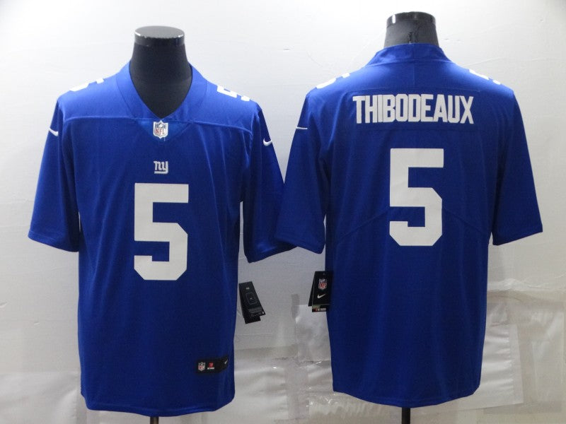 Men’s New York Giants Kayvon Thibodeaux #5 Blue Jersey