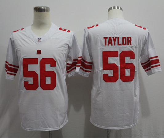 Men’s New York Giants Lawrence Taylor #56 White Jersey