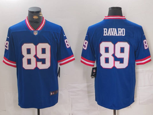 Men’s New York Giants Mark Bavaro #89 Royal Classic Jersey