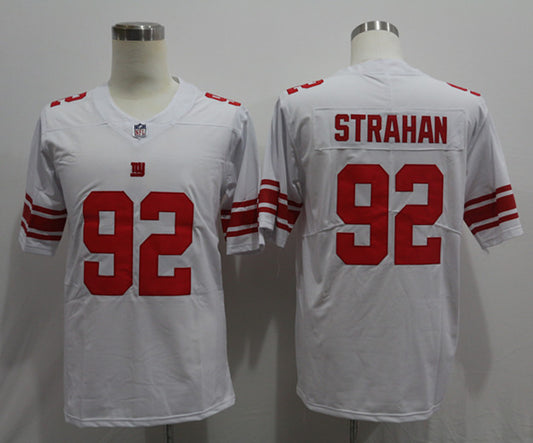 Men’s New York Giants Michael Strahan #92 White Retired Jersey