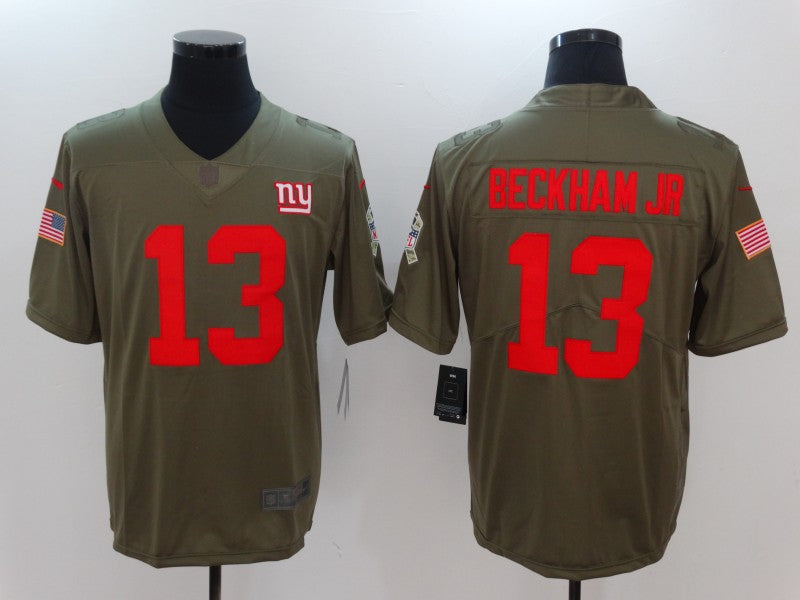Men’s New York Giants Odell Beckham Jr. #13 Brown Jersey