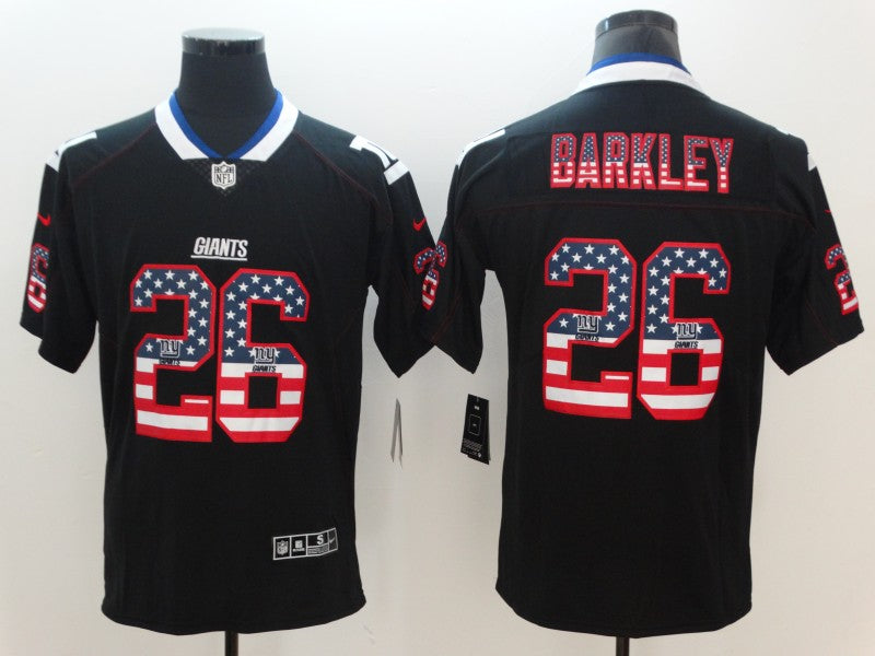 Men’s New York Giants Saquon Barkley #26 Black Jersey