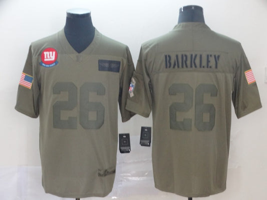 Men’s New York Giants Saquon Barkley #26 Brown Jersey