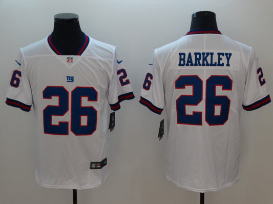 Men’s New York Giants Saquon Barkley #26 White Jersey