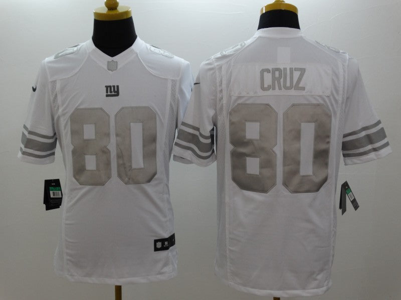 Men’s New York Giants Victor Cruz #80 White Jersey