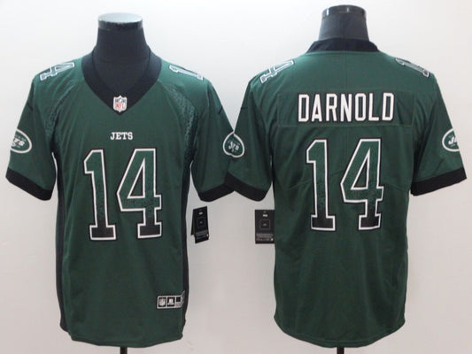 Men’s New York Jets #14 Sam Darnold Green Jersey