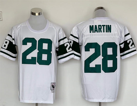Men’s New York Jets Curtis Martin Mitchell & Ness White Legacy Jersey