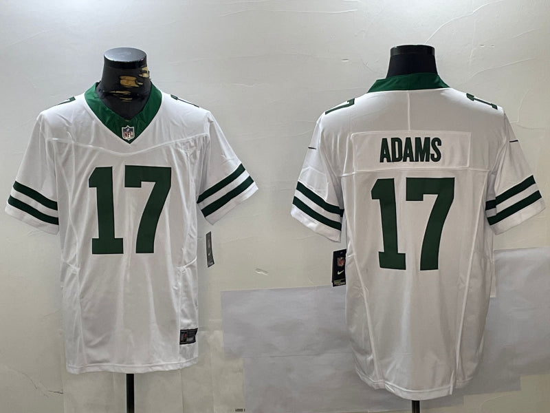 Men’s New York Jets Davante Adams #17 Legacy White Jersey