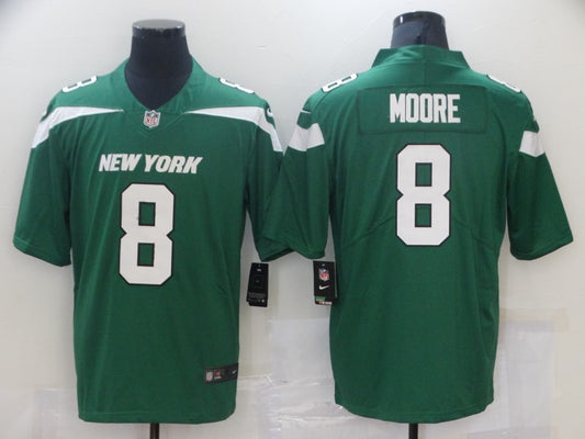 Men’s New York Jets Elijah Moore #8 Gotham Green Jersey