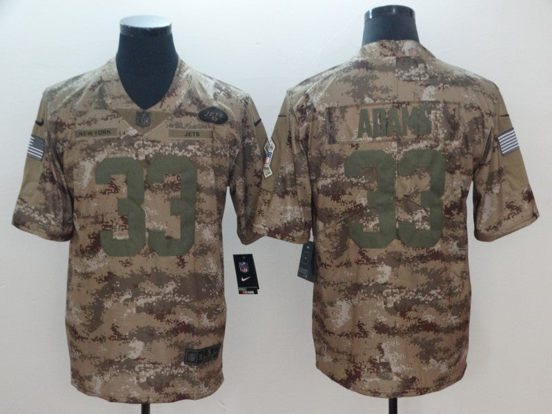Men’s New York Jets Jamal Adams #33 Camouflage Jersey
