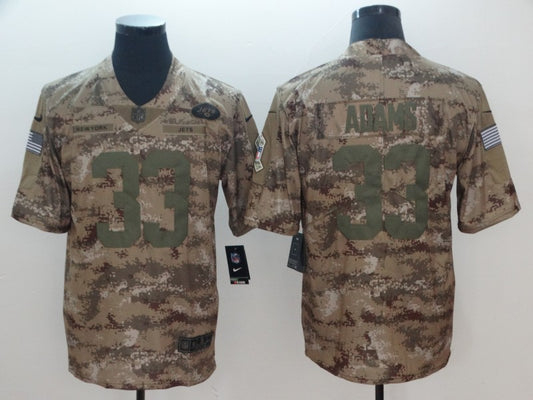 Men’s New York Jets Jamal Adams #33 Camouflage Jersey