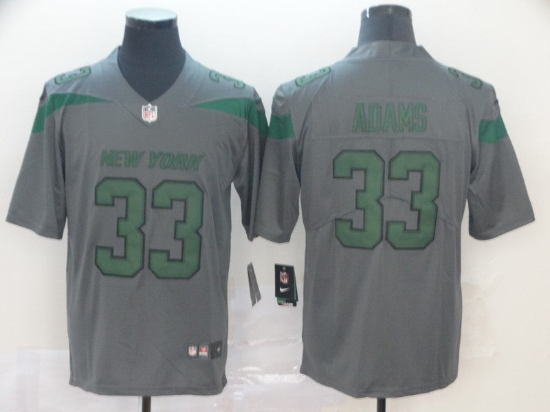 Men’s New York Jets Jamal Adams #33 Gray Jersey