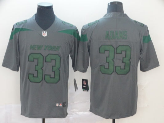 Men’s New York Jets Jamal Adams #33 Gray Jersey