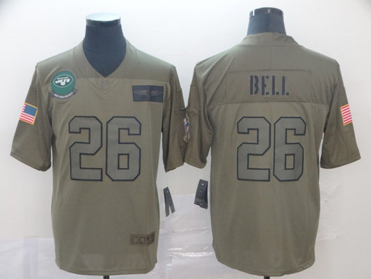 Men’s New York Jets Le’Veon Bell #26 Brown Jersey