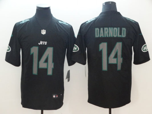 Men’s New York Jets Sam Darnold #14 Black Jersey