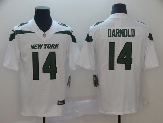 Men’s New York Jets Sam Darnold #14 White Jersey