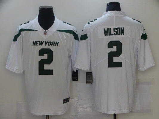 Men’s New York Jets Zach Wilson #2 White Jersey