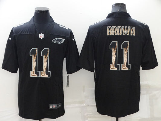 Men’s Philadelphia Eagles #11 A.J. Brown Black Jersey