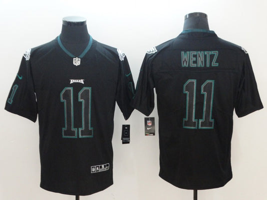 Men’s Philadelphia Eagles #11 Carson Wentz Black Jersey