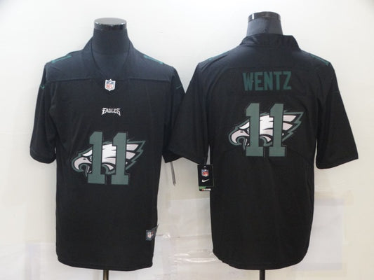 Men’s Philadelphia Eagles #11 Carson Wentz Black Jersey